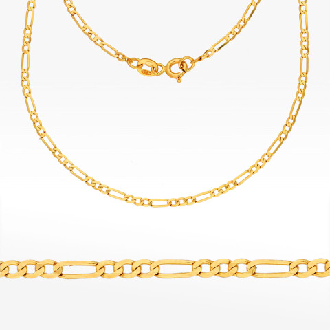 Łańcuszek ze złota figaro pełny