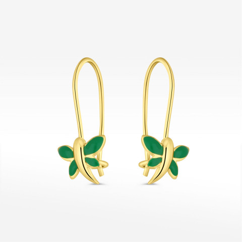 Kolczyki ze złota ważki