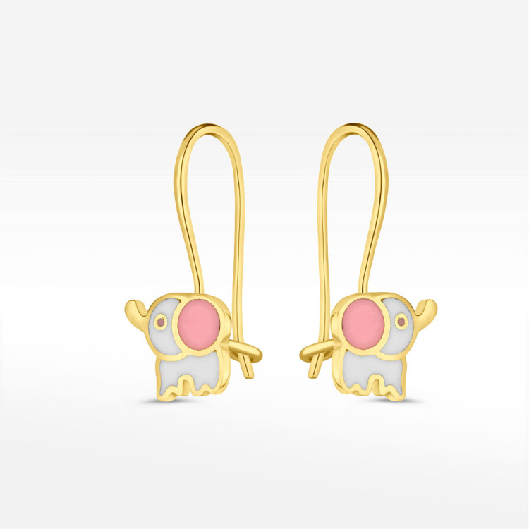 Kolczyki ze złota słoniki