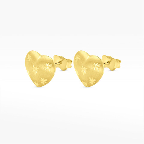 Kolczyki ze złota serca