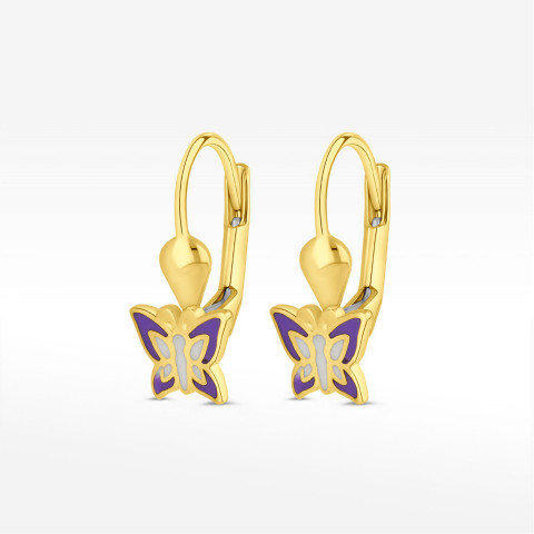 Kolczyki ze złota motylki