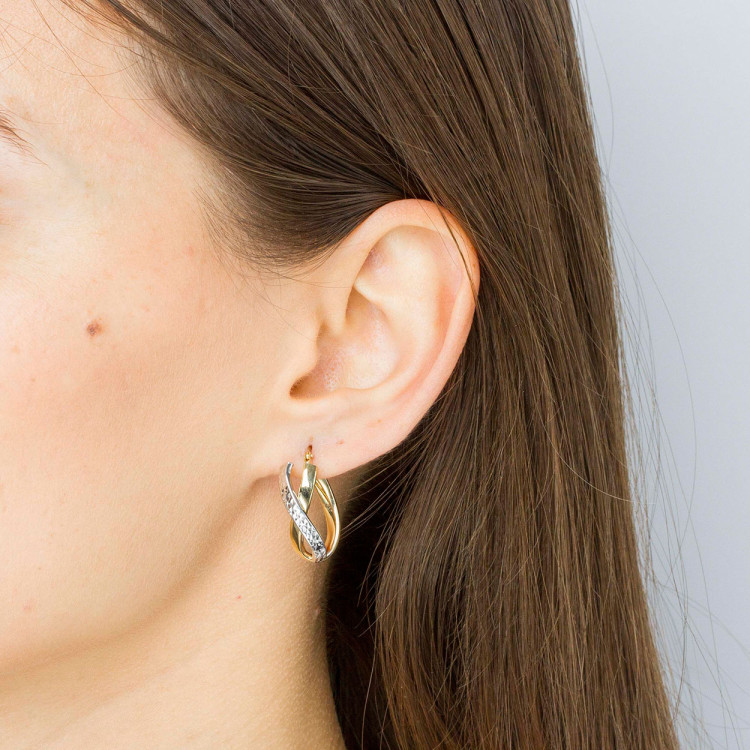 Kolczyki ze złota koła