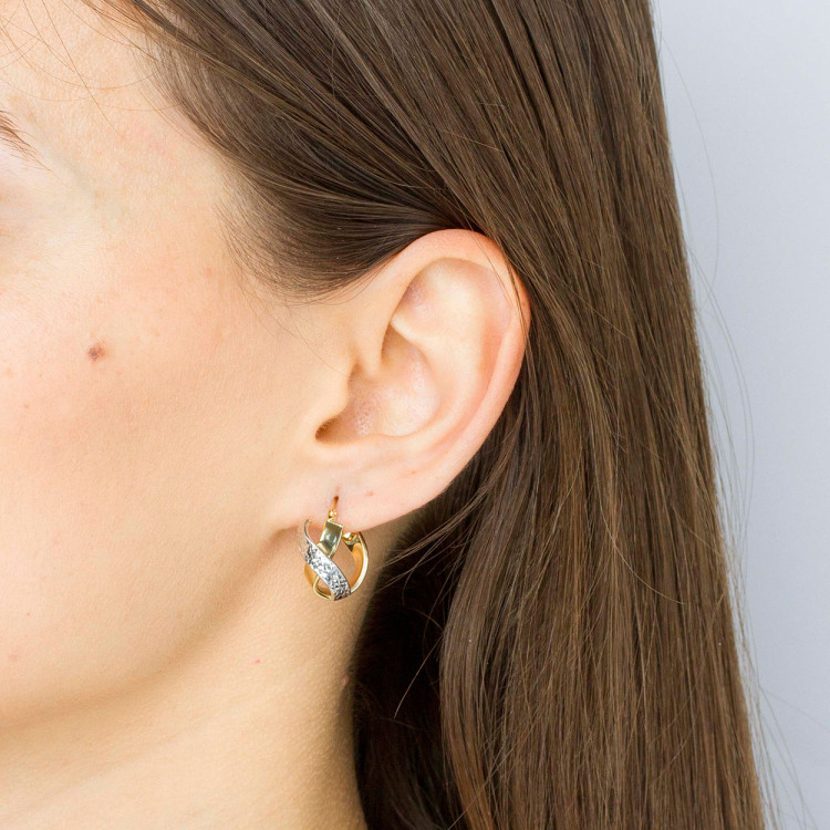 Kolczyki ze złota koła