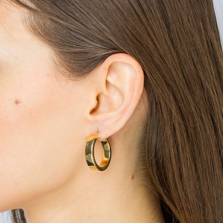 Kolczyki ze złota 2.7cm koła