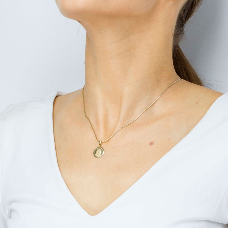 Zawieszka ze złota Jan Paweł II