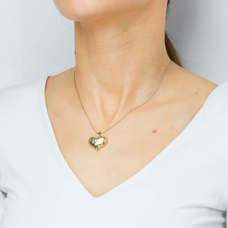 Zawieszka ze złota serce 