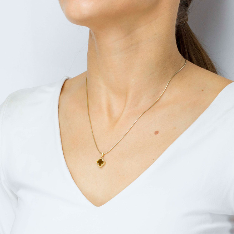 Zawieszka ze złota z tygrysim okiem 10.5mm