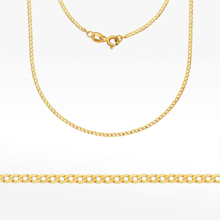 Łańcuszek ze złota pancerka pełny