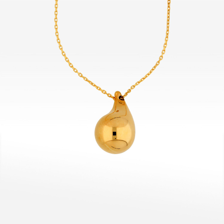 Naszyjnik ze złota 45cm z łezką