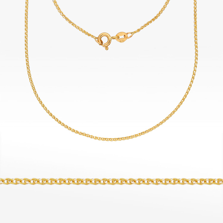 Łańcuszek ze złota pełny