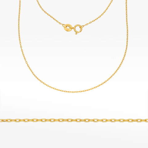 Łańcuszek ze złota ankier pełny