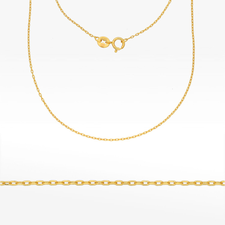 Łańcuszek ze złota ankier pełny