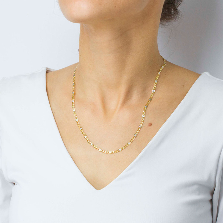 Łańcuszek ze złota figaro