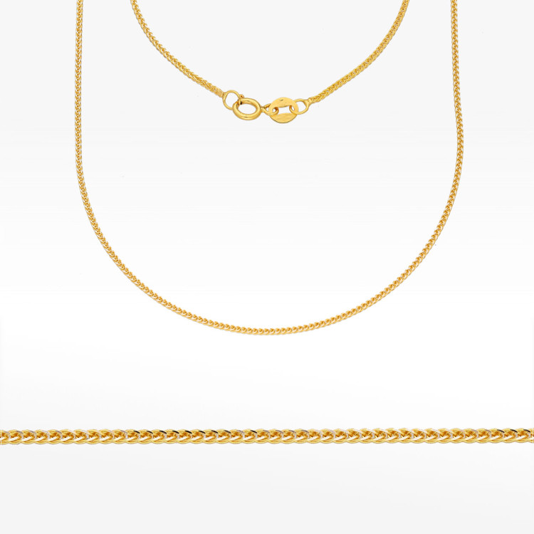 Łańcuszek ze złota lisi ogon pełny