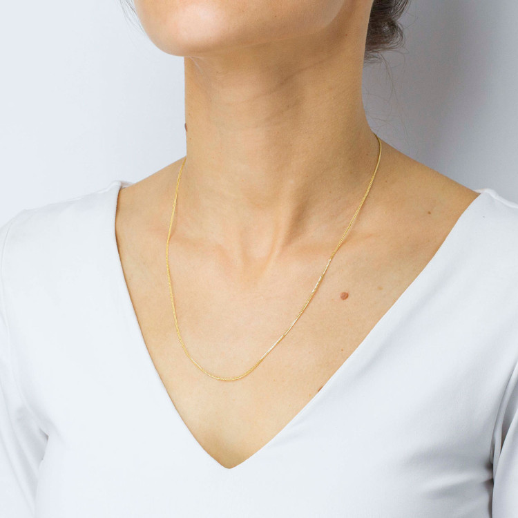 Łańcuszek ze złota lisi ogon pełny