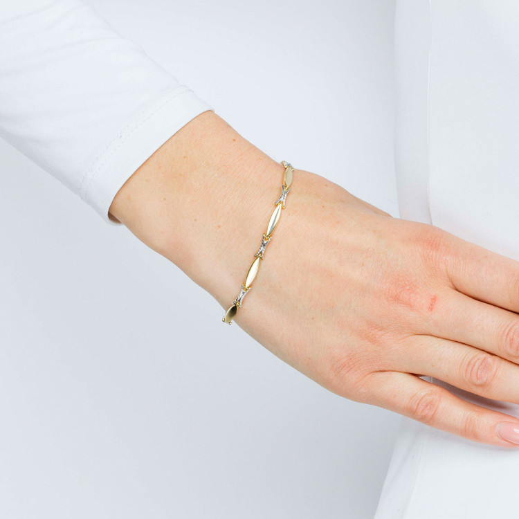 Bransoletka ze złota 19cm