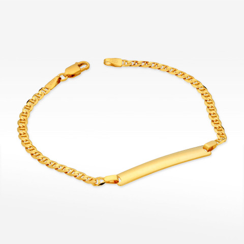 Bransoletka ze złota z blaszką