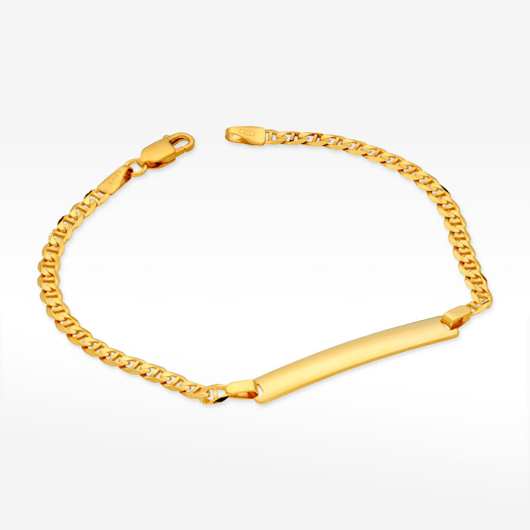 Bransoletka ze złota z blaszką