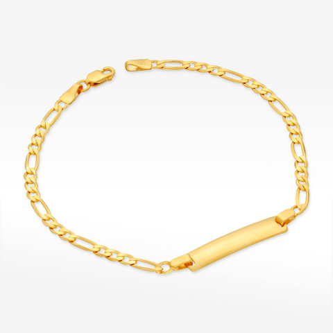 Bransoletka ze złota z blaszką