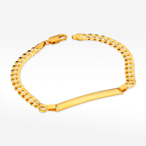 Bransoletka ze złota z blaszką