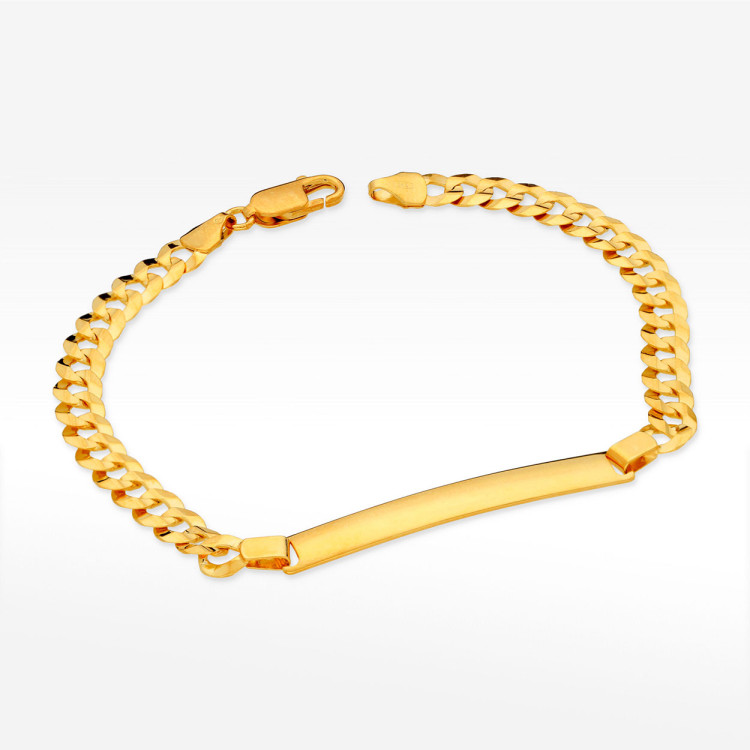 Bransoletka ze złota z blaszką