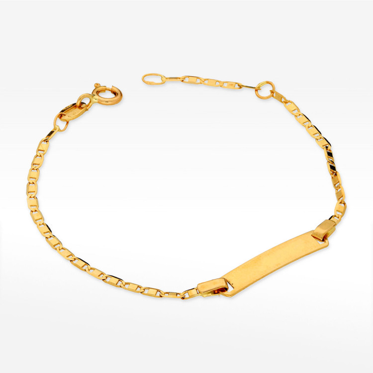 Bransoletka ze złota z blaszką