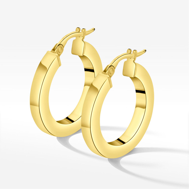 Kolczyki ze złota 2.1cm koła