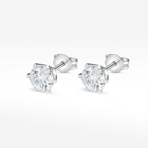 Kolczyki ze złota z diamentami laboratoryjnymi