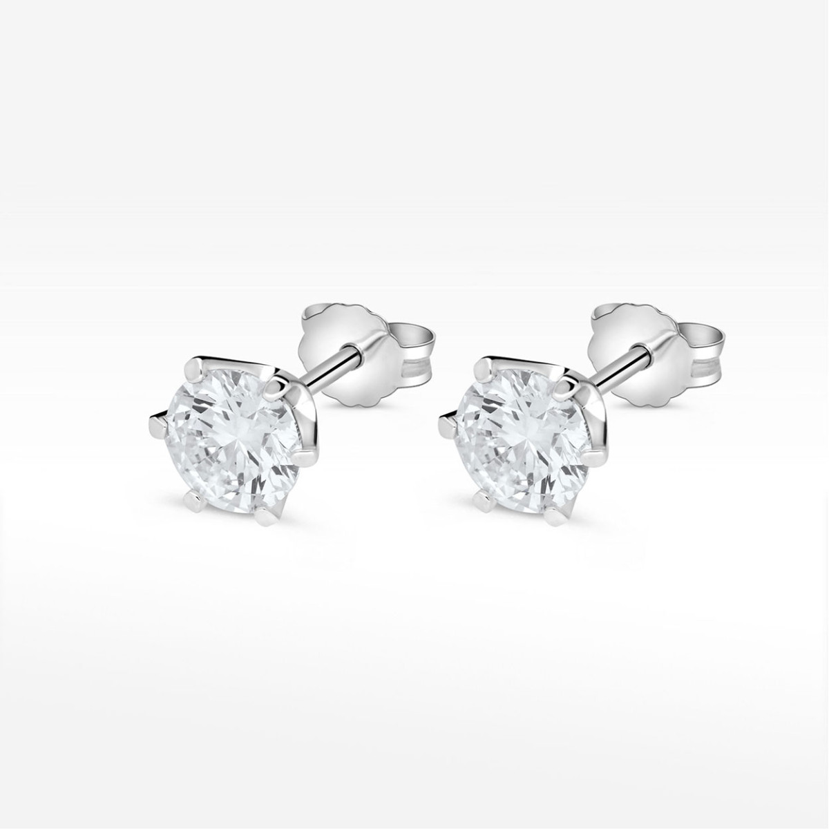 Kolczyki ze złota z diamentami laboratoryjnymi