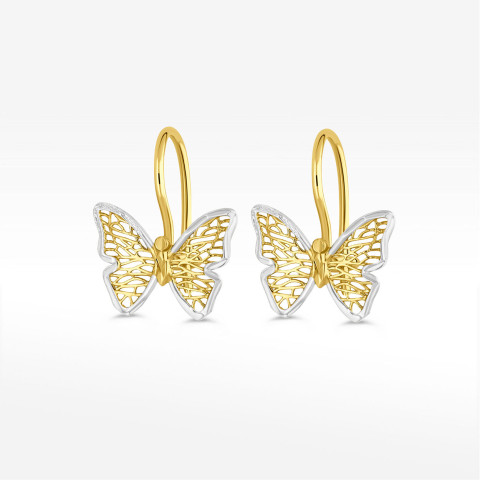 Kolczyki ze złota motylki