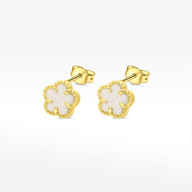 Kolczyki ze złota z masą perłową