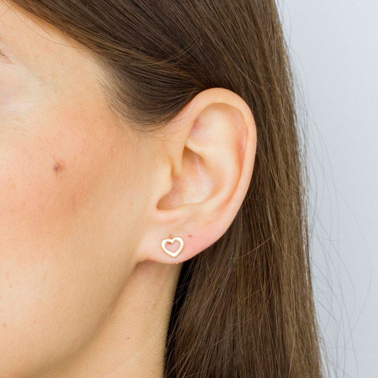 Kolczyki ze złota serca
