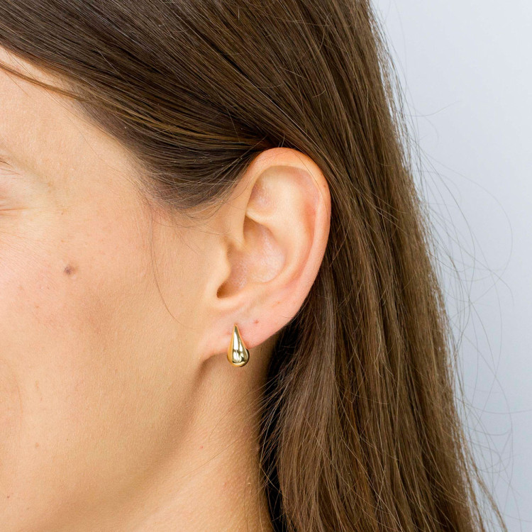 Kolczyki ze złota łezki