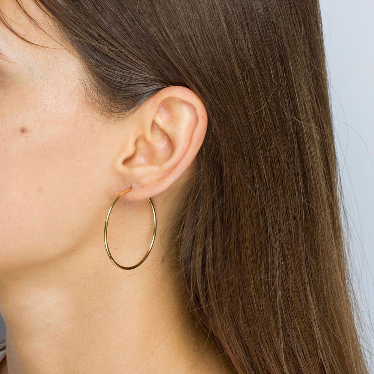 Kolczyki ze złota 4.0cm koła