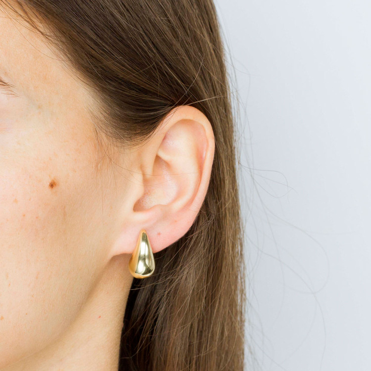 Kolczyki ze złota łezki