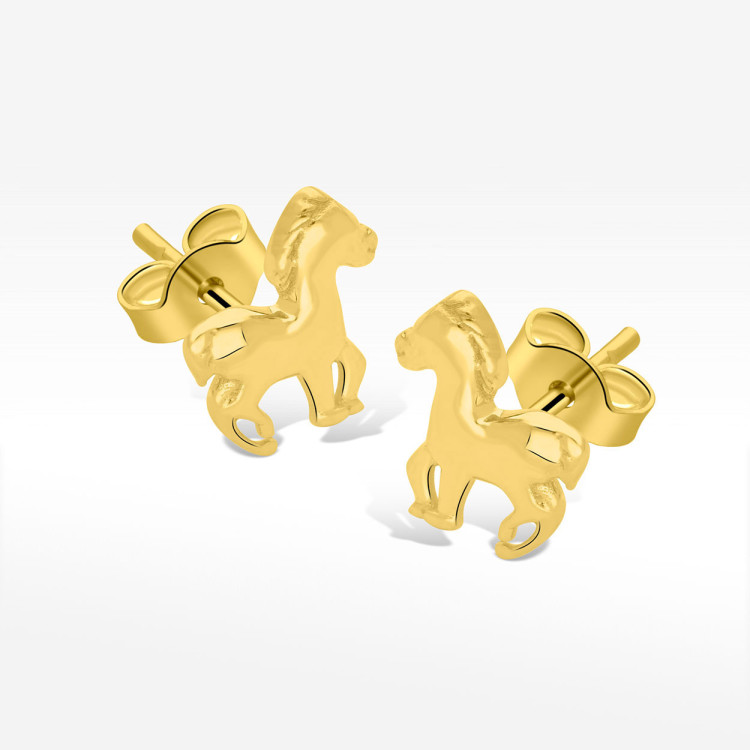 Kolczyki ze złota koniki
