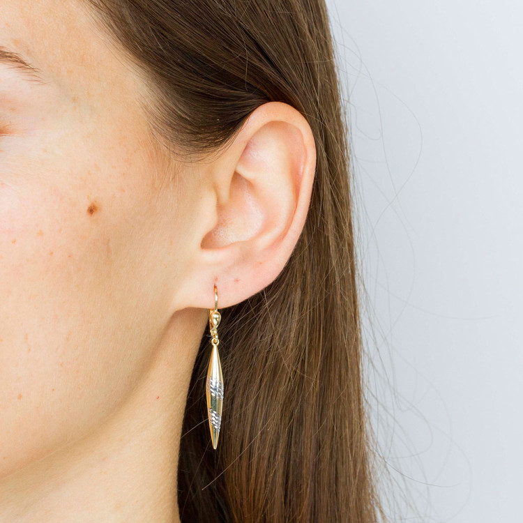 Kolczyki ze złota wiszące