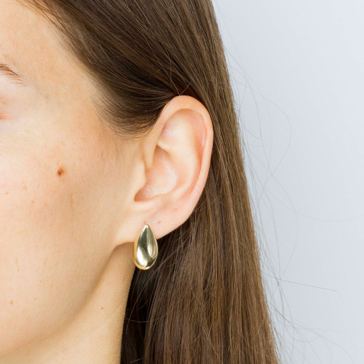 Kolczyki ze złota łezki