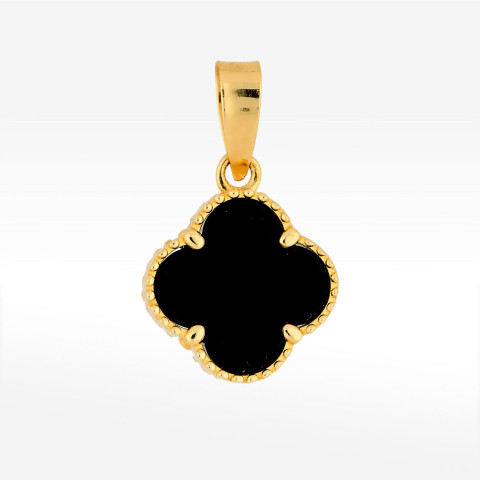 Zawieszka ze złota z onyksem