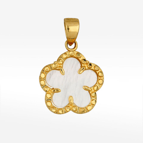 Zawieszka ze złota z masą perłową