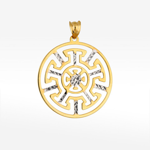 Zawieszka ze złota z wzorem greckim