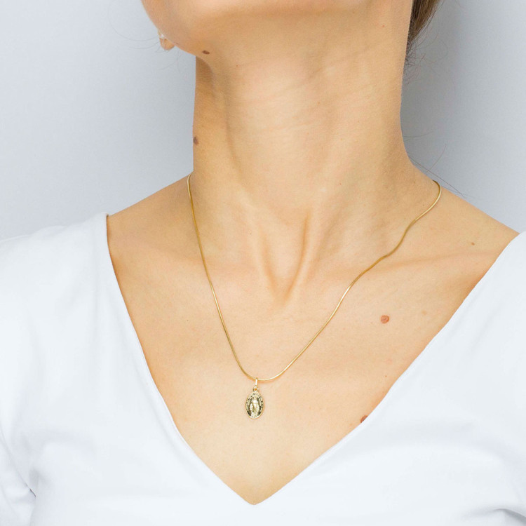 Zawieszka ze złota cudowny medalik