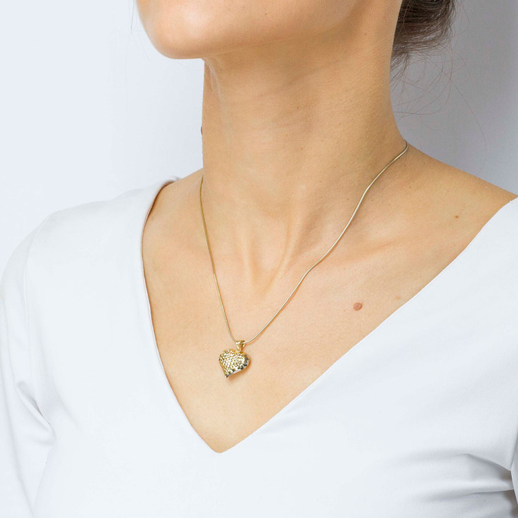 Zawieszka ze złota serce