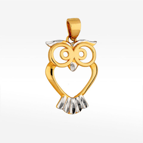 Zawieszka ze złota sowa
