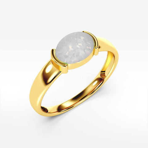 Pierścionek ze złota z opalem