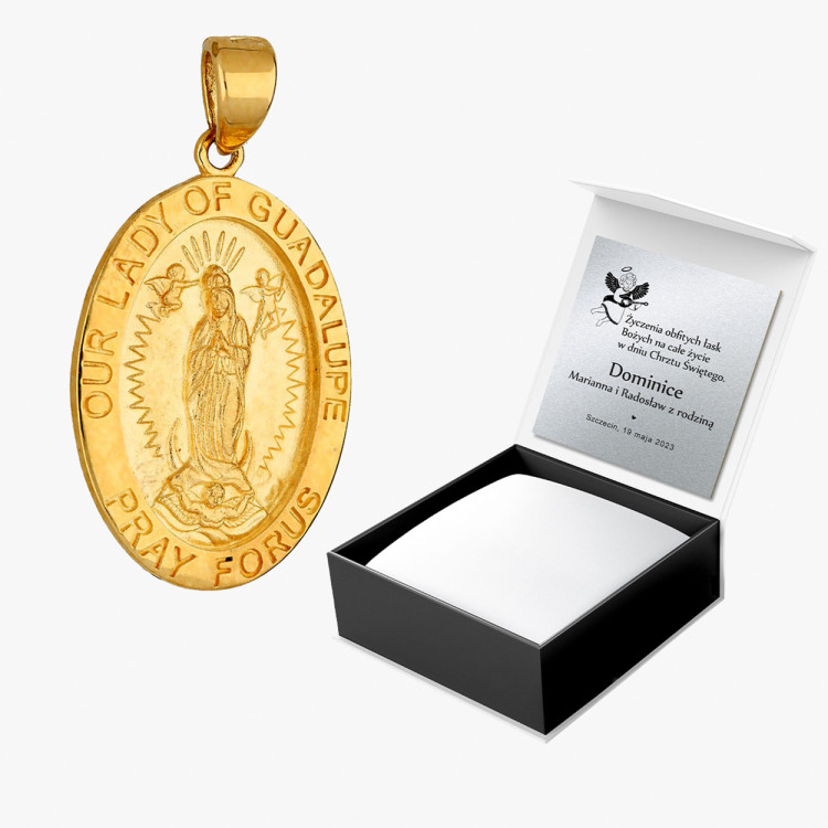 Zawieszka ze złota medalik