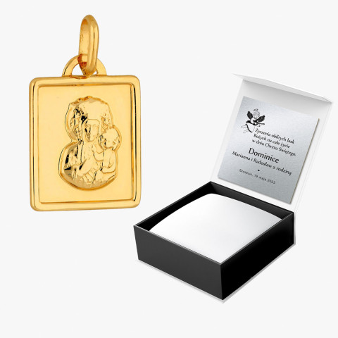 Zawieszka ze złota medalik