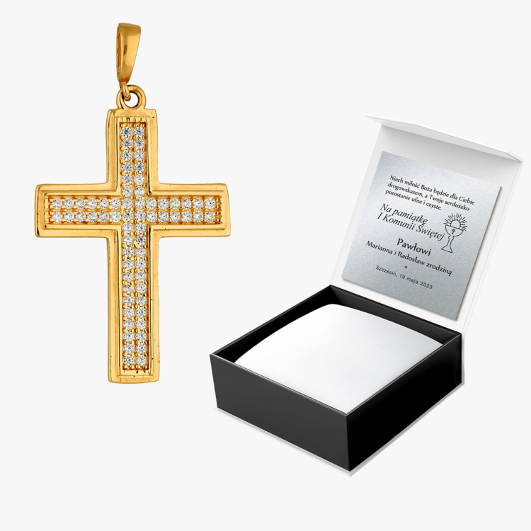 Zawieszka ze złota krzyżyk
