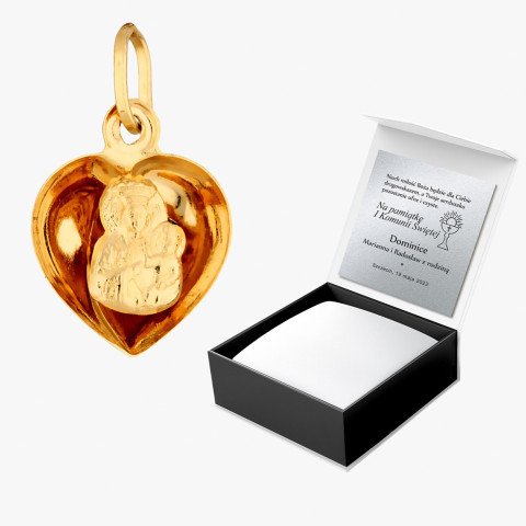 Zawieszka ze złota medalik