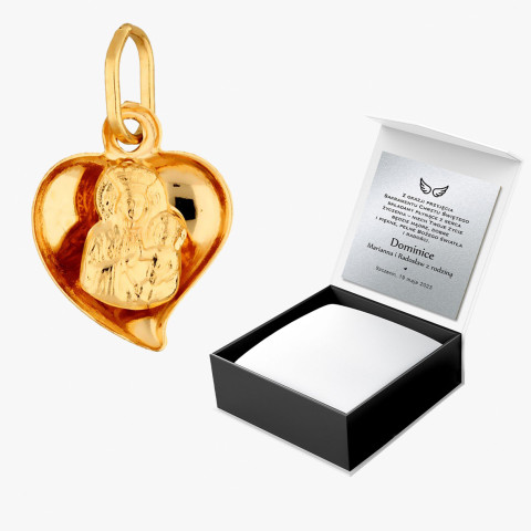 Zawieszka ze złota medalik